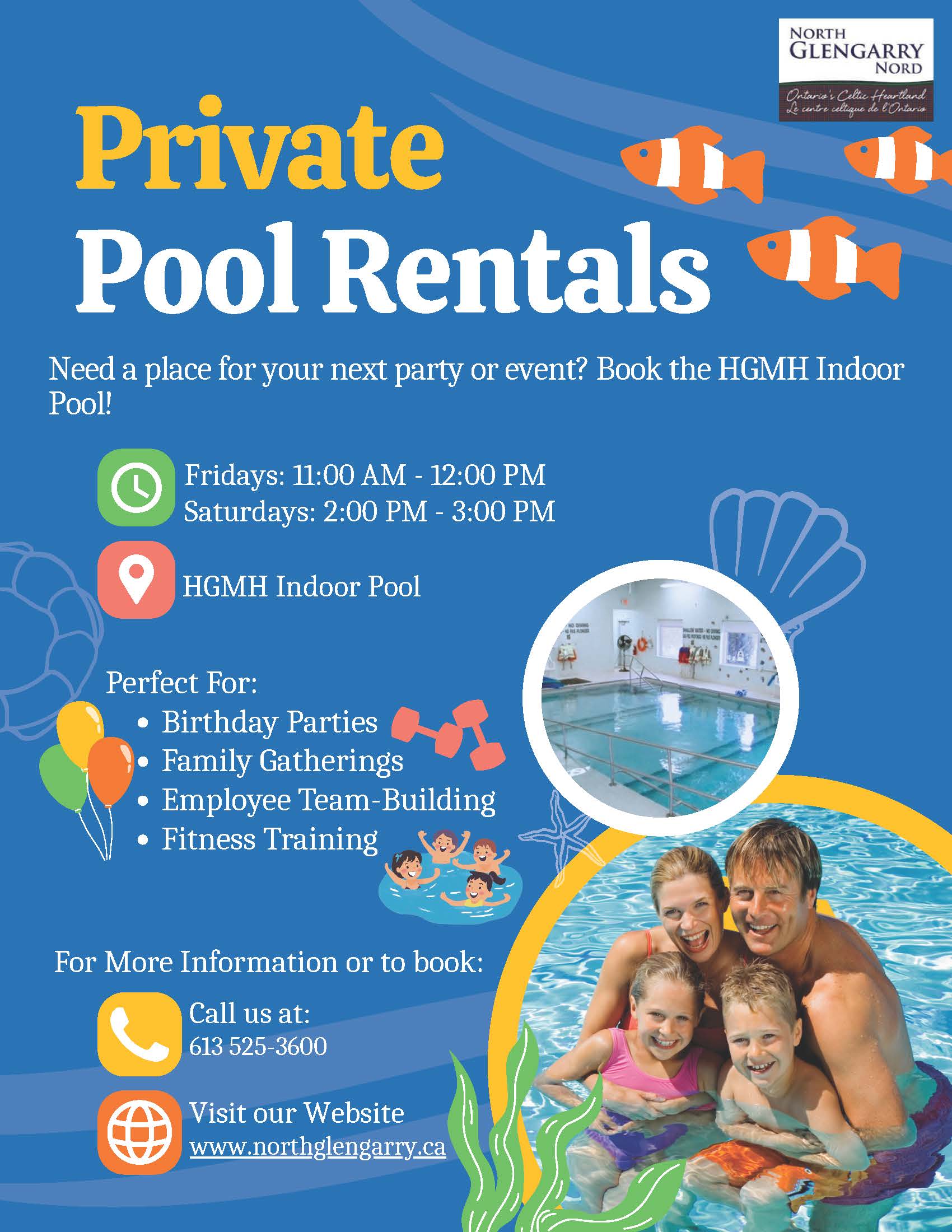 Pool Rentals Information Summer 2025